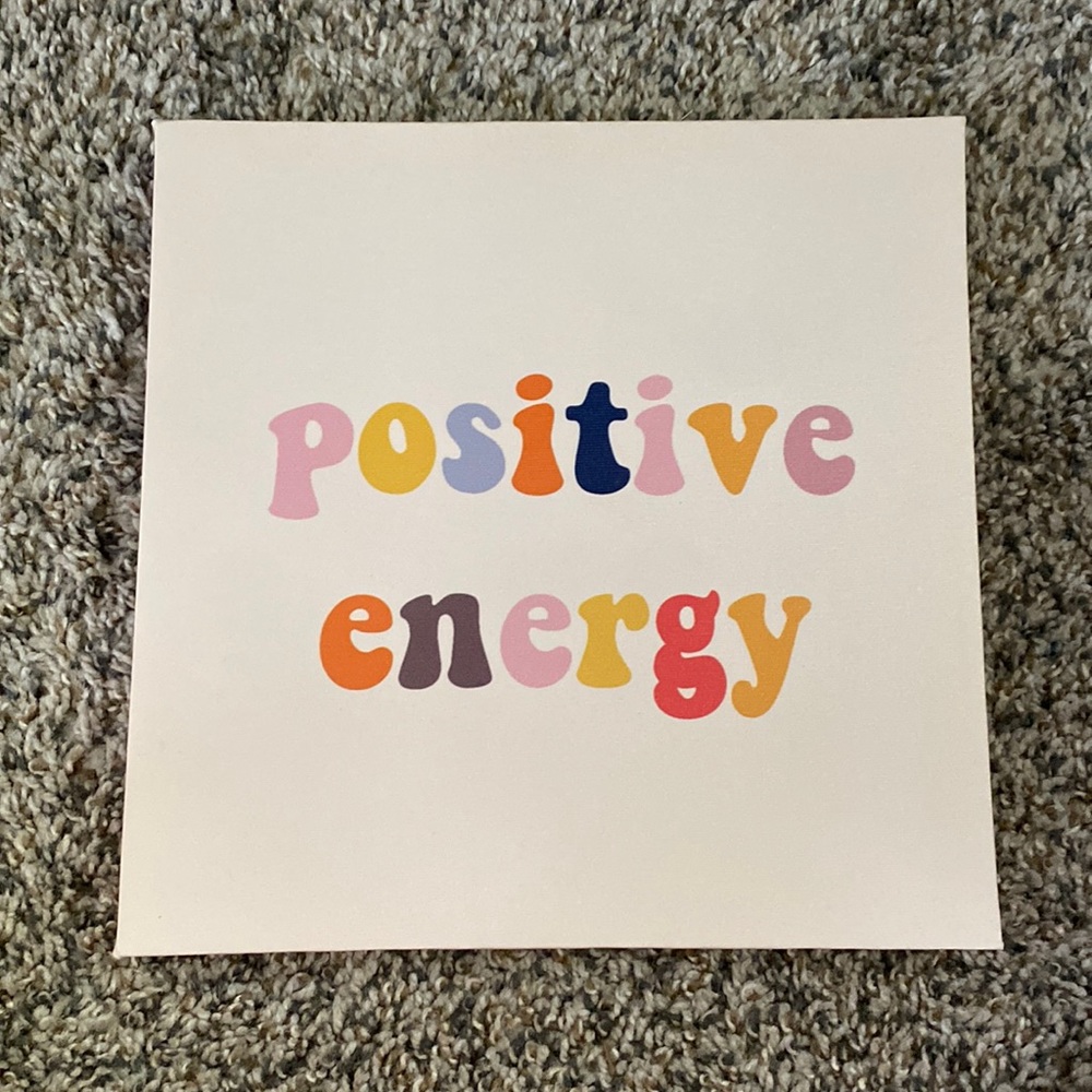 Positive Energy wall canvas
